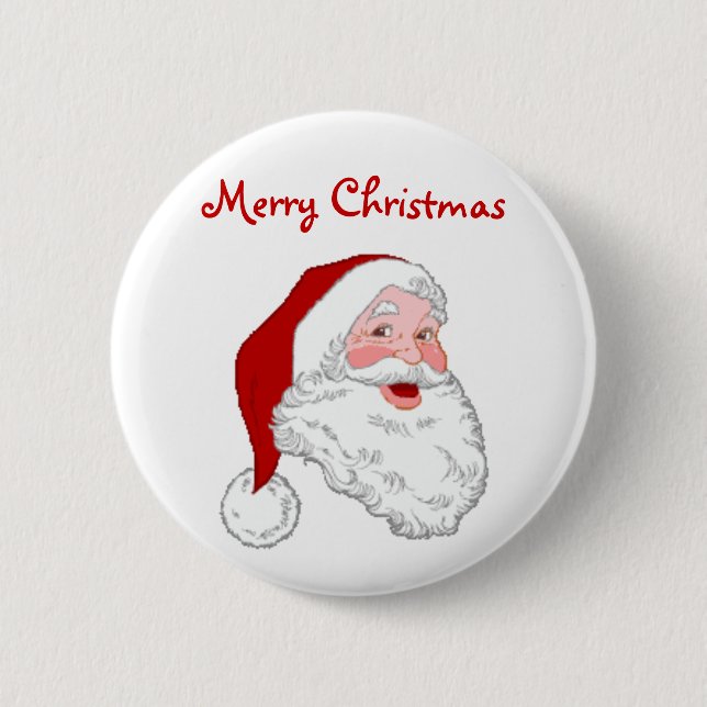 Frohe Weihnachten Button (Vorderseite)