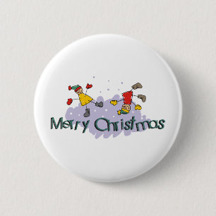 Frohe Weihnachten Button