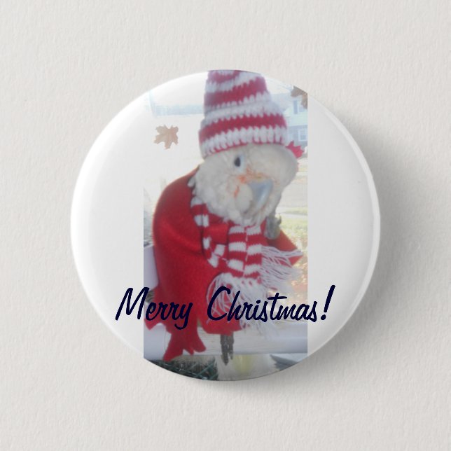Frohe Weihnachten! Button (Vorderseite)
