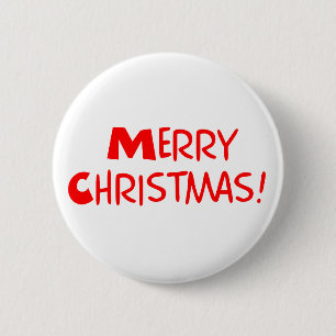 Frohe Weihnachten Button