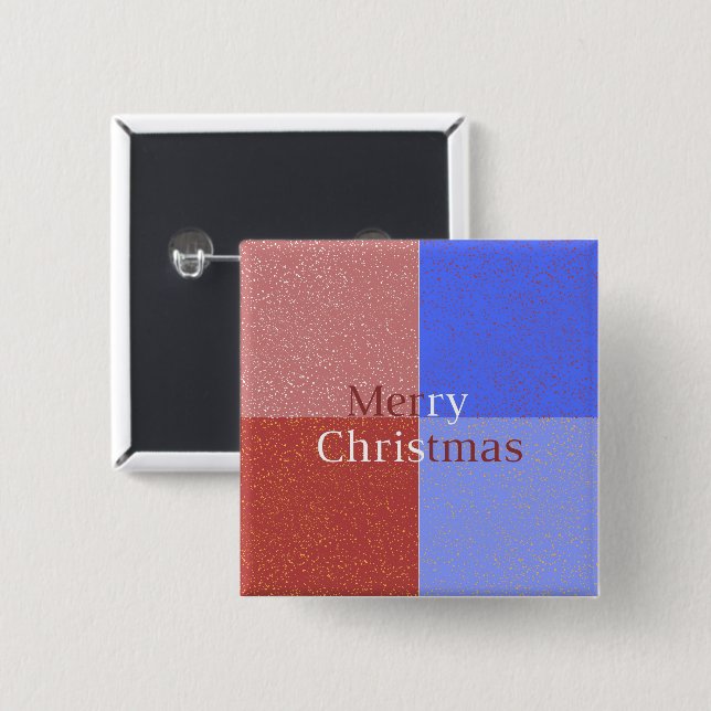 Frohe Weihnachten Button (Vorne & Hinten)