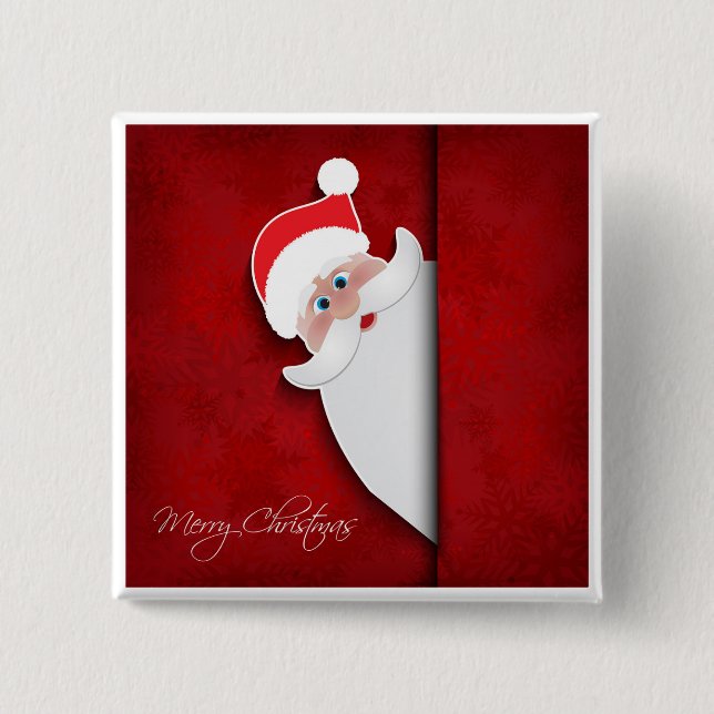 Frohe Weihnachten Button (Vorderseite)