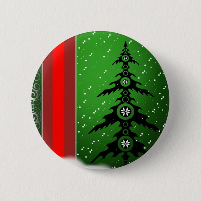 Frohe Weihnachten Button (Vorderseite)
