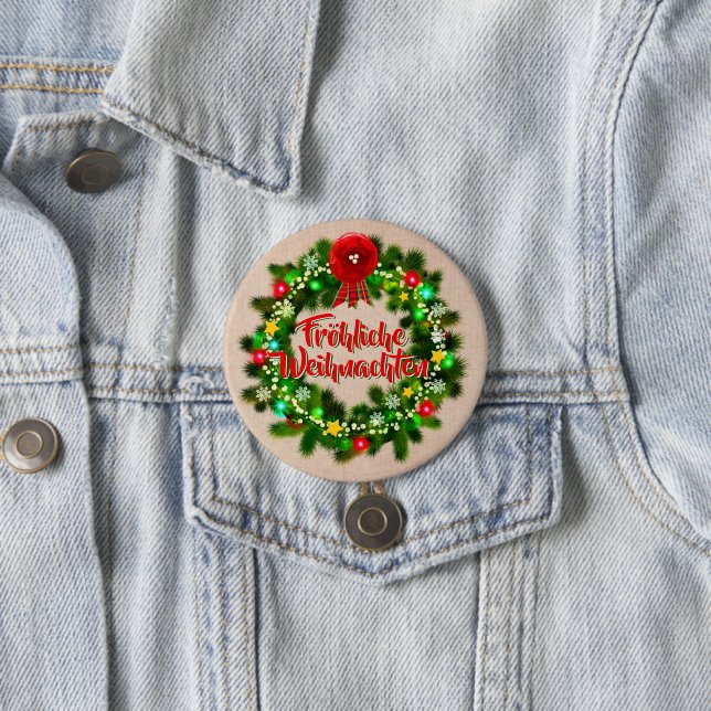 Frohe Weihnachten Button (Beispiel)