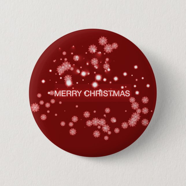 Frohe Weihnachten Button (Vorderseite)