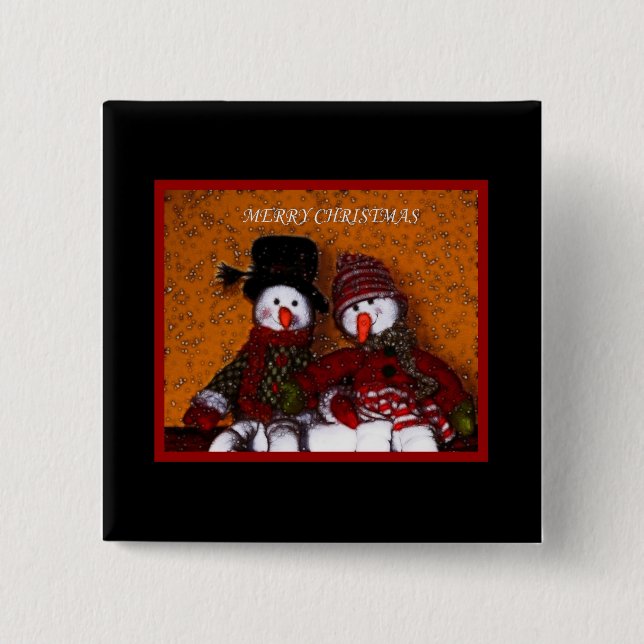 FROHE WEIHNACHTEN BUTTON (Vorderseite)