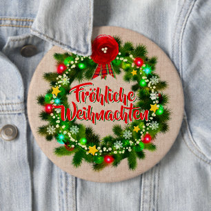 Frohe Weihnachten Button