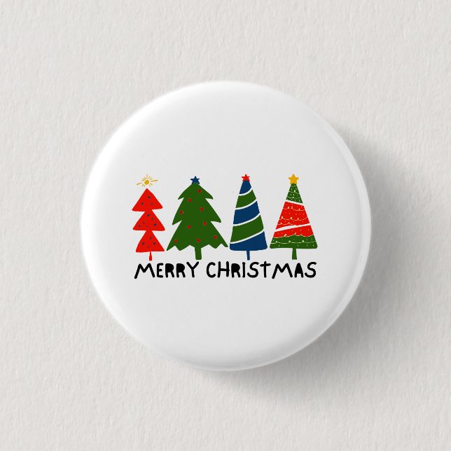 Frohe Weihnachten Button (Vorderseite)