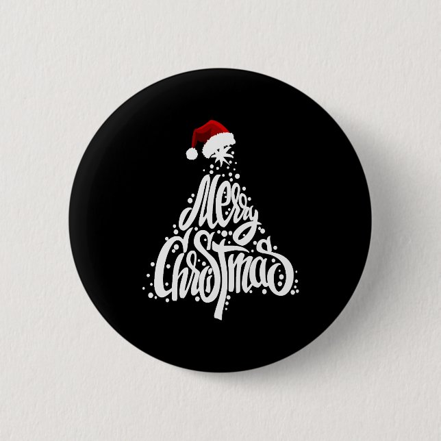Frohe Weihnachten Button (Vorderseite)