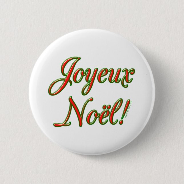 Frohe Weihnachten Button (Vorderseite)