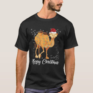 Frohe Weihnachten Camel Ugly Sweater Santa Claus X T-Shirt