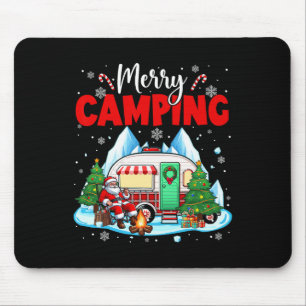 Frohe Weihnachten Camping Santa Außen Sport Match Mousepad