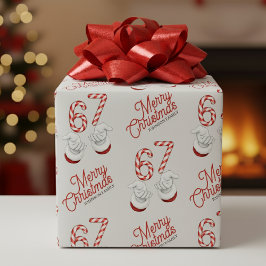 Frohe Weihnachten Candy Cane 6-7 Meme-Muster Geschenkpapier