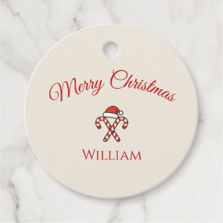 Frohe Weihnachten Candy Cane Favor Tags Geschenkanhänger