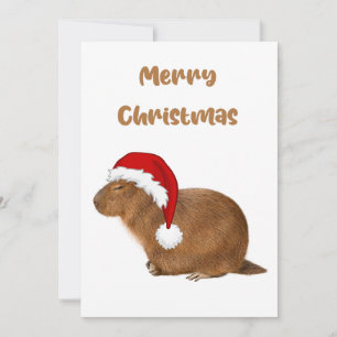 Frohe Weihnachten Capybara Einladung