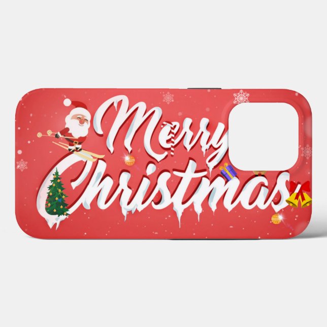 Frohe Weihnachten Case-Mate iPhone Hülle (Rückseite (Horizontal))