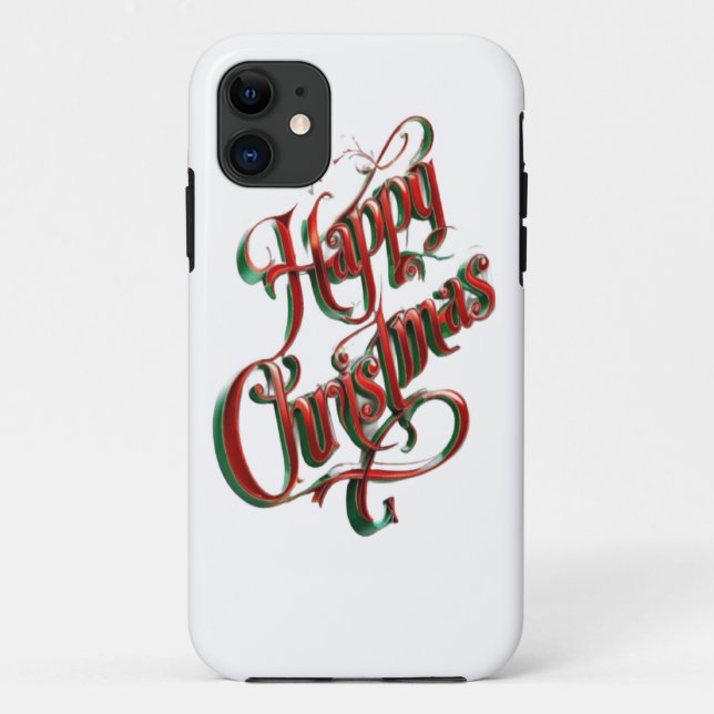 Frohe Weihnachten Case-Mate iPhone Hülle (Rückseite)