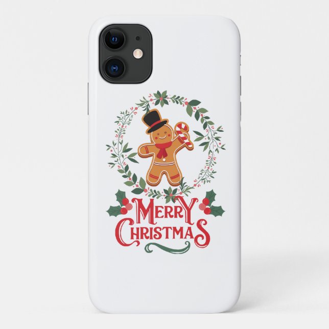 Frohe Weihnachten Case-Mate iPhone Hülle (Rückseite)