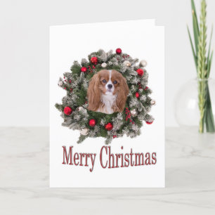 Frohe Weihnachten Cavalier King Karte