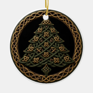 Frohe Weihnachten Celtic Knot Weihnachtsbaum Keramik Ornament
