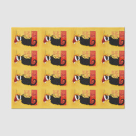 Frohe Weihnachten - Chat Noir Seidenpapier