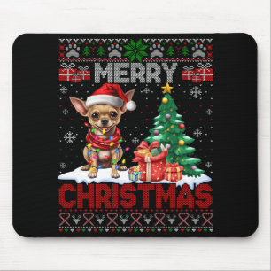 Frohe Weihnachten Chihuahua Dog Lover Familie Ugly Mousepad