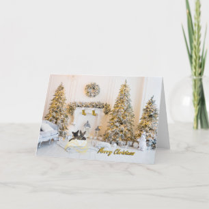 Frohe Weihnachten Chihuahua Grußkarte Dankeskarte