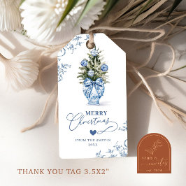 Frohe Weihnachten Chinoiserie Ginger Jar Holiday T Geschenkanhänger