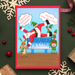 Frohe Weihnachten Chiropraktiker Santa & Elfen
