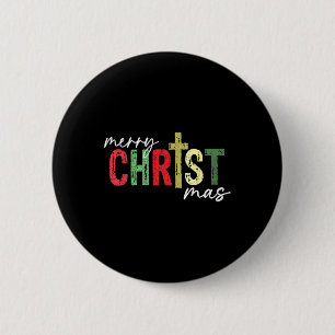 Frohe Weihnachten Christlich Jesus Cross Glaubensr Button