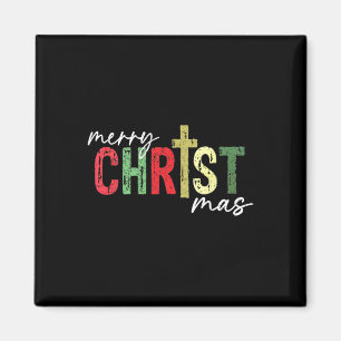 Frohe Weihnachten Christlich Jesus Cross Glaubensr Magnet