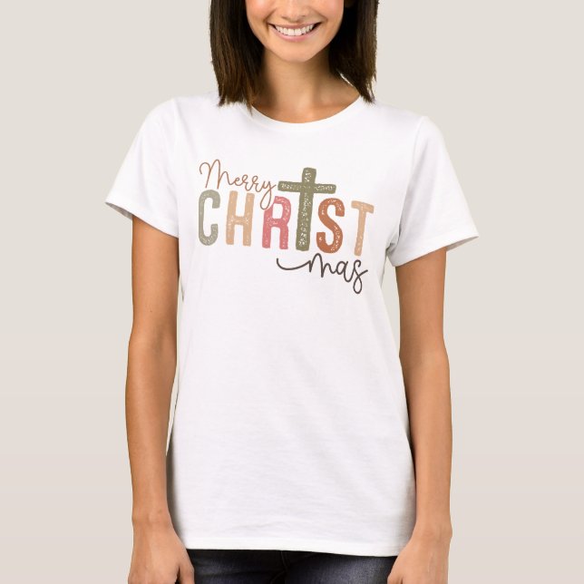 Frohe Weihnachten Christlicher T - Shirt (Vorderseite)