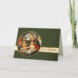 Frohe weihnachten. Christmas Card in German Feiertagskarte