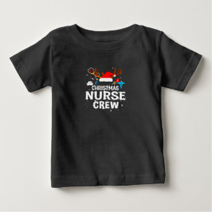 Frohe Weihnachten Christmas Nurse Crew Baby T-shirt