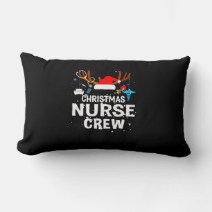 Frohe Weihnachten Christmas Nurse Crew Lendenkissen