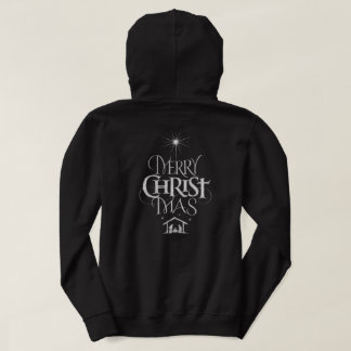 Frohe Weihnachten Christus Gott Christlich Chalk J Hoodie