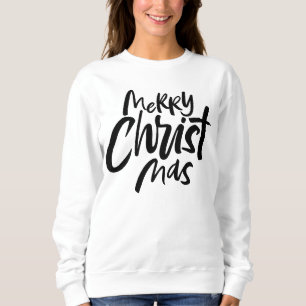 Frohe Weihnachten Christus Moderne Christliche Sch Sweatshirt