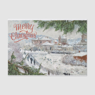 Frohe Weihnachten. Claude Monet Tissue Paper Seidenpapier