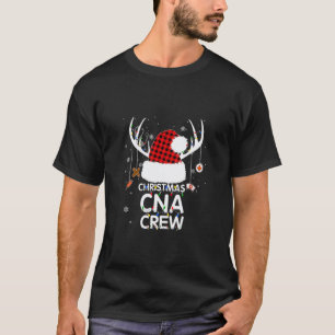 Frohe Weihnachten Cna Crew Tee Santa Hut Geweih Kr