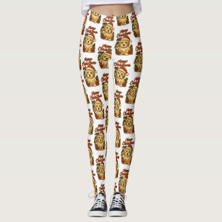 Frohe Weihnachten Cockapoo Design Leggings