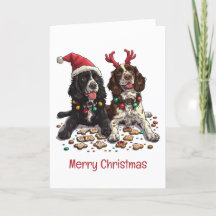Frohe Weihnachten Cocker Spaniel Hunde