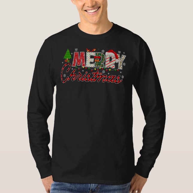 Frohe Weihnachten Cool Matching Familie Weihnachte T-Shirt (Vorderseite)