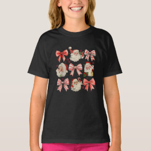 Frohe Weihnachten Coquette Schleife Rosa Weihnacht T-Shirt