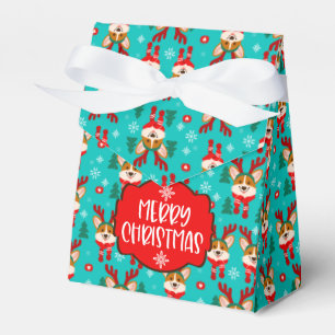 Frohe Weihnachten Corgi Hund Gefallen Box Geschenkschachtel