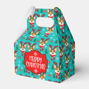 Frohe Weihnachten Corgi Hund Gefallen Box Geschenkschachtel