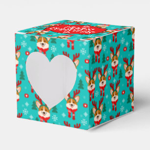 Frohe Weihnachten Corgi-Hundefavoriten-Box Geschenkschachtel