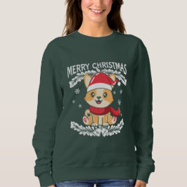 Frohe Weihnachten Corgi Sweatshirt