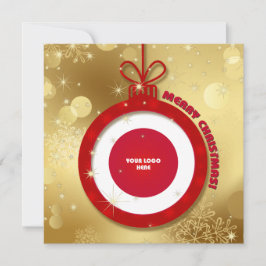 Frohe Weihnachten. Corporate Cards für benutzerdef Einladung