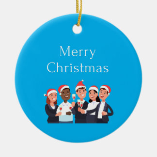 Frohe Weihnachten Crew 2022 Keramik Ornament
