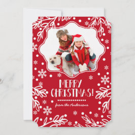 Frohe Weihnachten. Custom Christmas Flat Foto Card Feiertagskarte